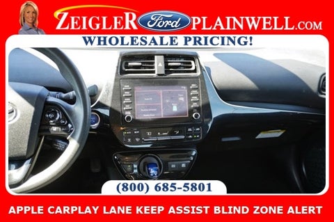2020 Toyota Prius L APPLE CARPLAY LANE KEEP ASSIST BLIND ZONE ALERT in Chicago, IL - Zeigler Chrysler Dodge Jeep Ram Schaumburg